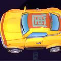 Modern Car Cartoon Car 3d model