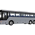 bus multi-axle bus 3d model