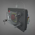 Time Bomb Timing Switch Timer Early Warning Radar Electronic Button Key Low Face Number Low Model Simple Model Game Sub-era Movie Level Realism 3d model