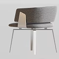 Modern Accent Chair With Woven Texture And Wooden Frame In Neutral Tone