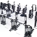 Complete Collection Of Fitness Equipment With Various Training Machines For Home And Gym