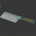 Durable Kitchen Knife With Stainless Steel Blade And Brown Wooden Handle