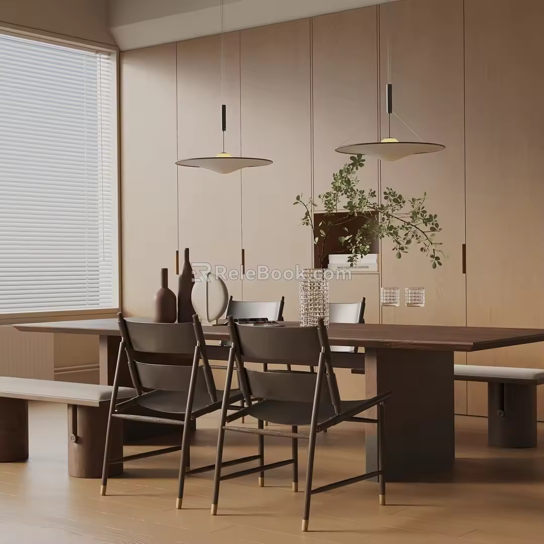 Modern dining table 3d model