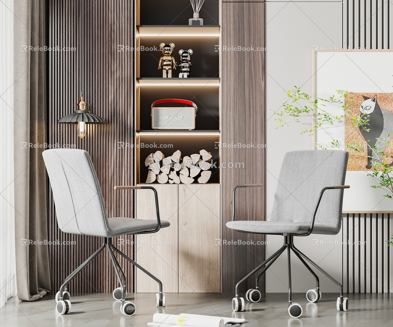 Modern office chair 3d model