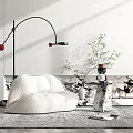 Modern single sofa 3d model