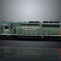 Southern Railway Green Train Locomotive Number 1082 Static Display View