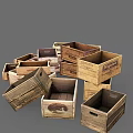 Various Sizes Decorative Wooden Crates For Household Storage Use