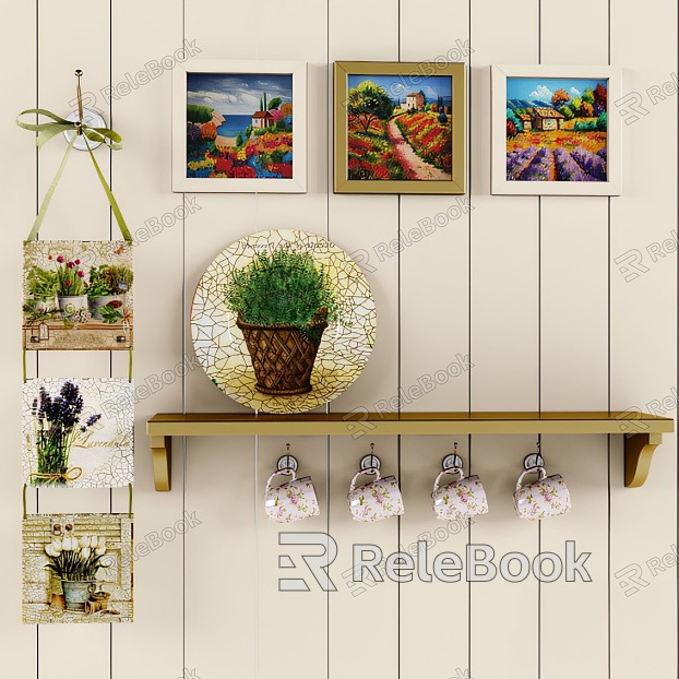 Pastoral wall ornaments model