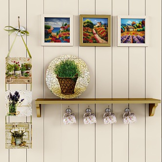 Pastoral wall ornaments 3d model