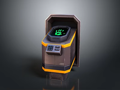 Durable Hardware Tool Device Featuring Green Digital Display Control Buttons And Sturdy Casing 3d model