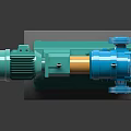Heavy Duty Industrial Pump With Multicolor Body Motor Component And Stable Base For Mechanical Applications
