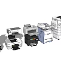 Modern Printers 3d model