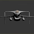 Detailed White Fighter Jet Model With Red Exhaust Flames On Dark Reflective Surface