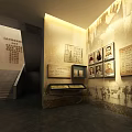 Cultural Center Exhibition Area With Historical Photos Text Panels And Wall Displays