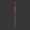 Fantasy Ornate Red And Gold Glowing Sword With Intricate Decorative Patterns