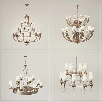 American chandelier 3d model