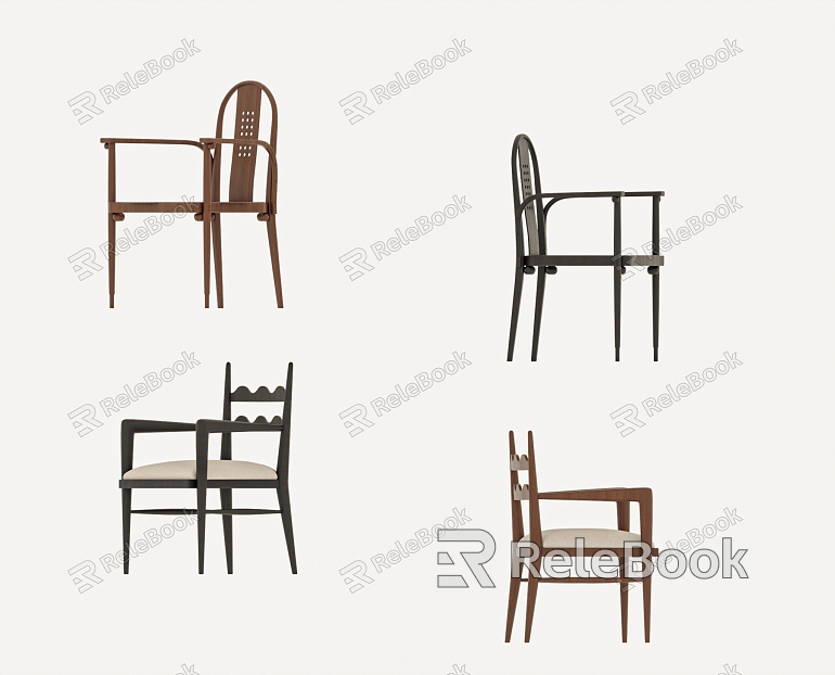 Middle Style Chair Dining Chair model