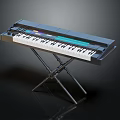 Digital Electronic Keyboard Musical Instrument With Stand And Piano Keys For Music Practice