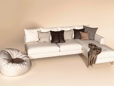 Furniture Sofa Sofa Coffee Table Combination 3d model