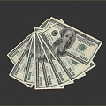 U.S. Dollars, U.S. Dollars, U.S. Banknotes, Paper Banknotes, Household Supplies 3d model