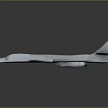 Sleek Modern Gray Fighter Jet With Sharp Nose And Aerodynamic Wings Design