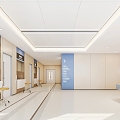 Modern Hospital Hall Infectious Building Foyer 3d model