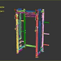 Sturdy Metal Equipment Frame Structure With Cross Beams For Machinery Mounting