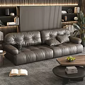 Modern double sofa 3d model