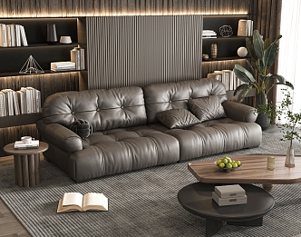 Modern double sofa 3d model