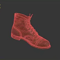 Brown Leather High Top Boots With Classic Laces And Durable Design
