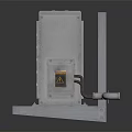 Industrial Air Conditioner Fan With Metal Casing Grille Design Side Vents And Connecting Pipe
