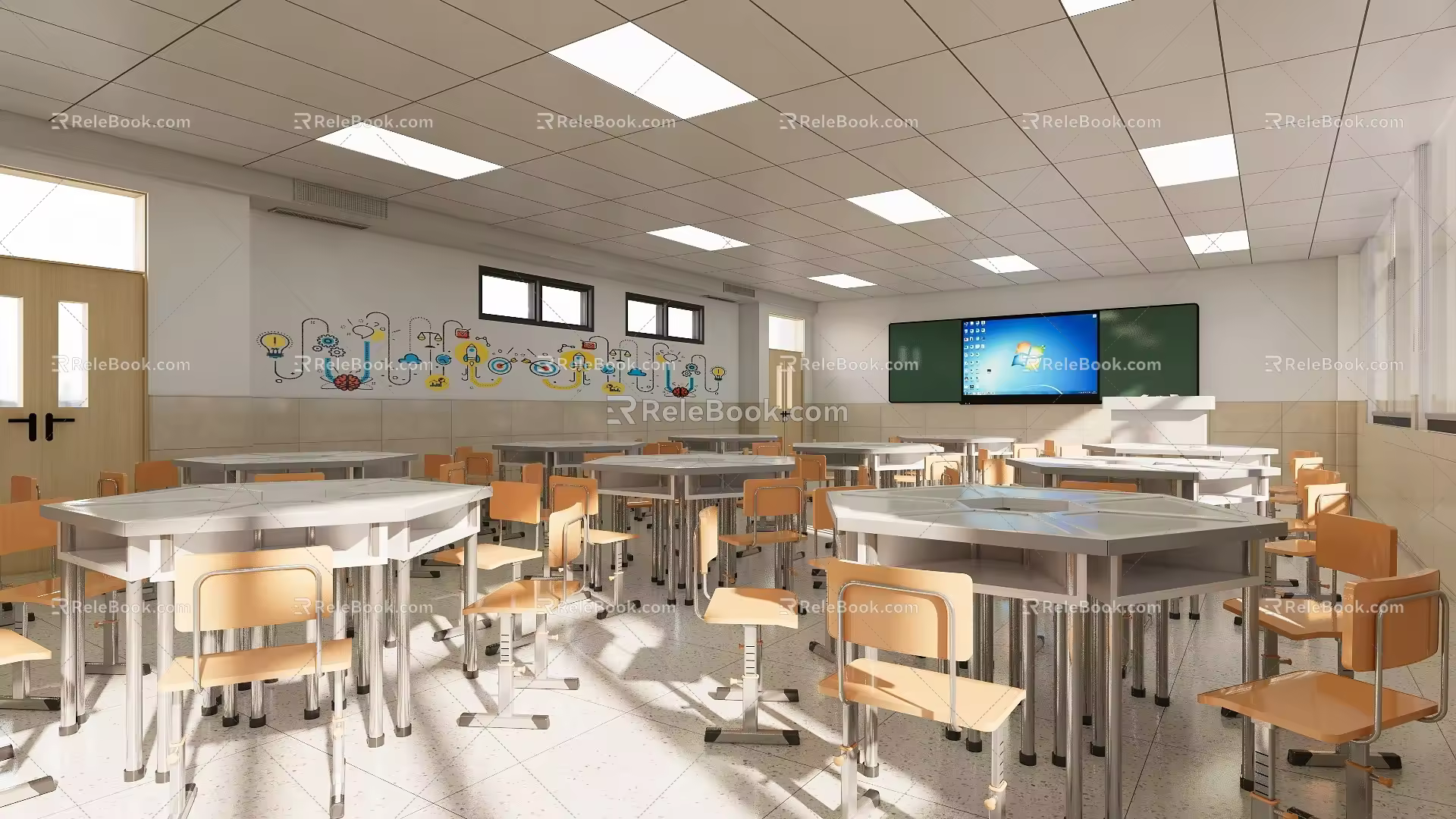 Little Coat Science Research Classroom 3d model