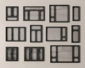 Chinese Window New Chinese Window casement window glass window door window bay window 3d model