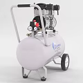 Industrial Air Compressor With Dual Cylinder And Portable Wheels By California Tools