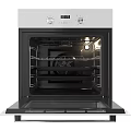 White Electric Oven For Modern Kitchen With Digital Display And Glass Door