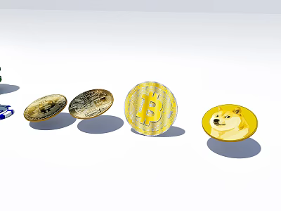 Elegant Gold Jewelry Collection With Diamond Rings Necklaces And Earrings 3d model