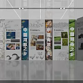 China Silk Road and River Affairs Exhibition Display with Panels Images and Texts