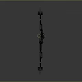 Modern Compound Bow Weapon With Black Frame Pulley System And Sights 3d model