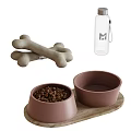 Pet Supplies With Dog Bed Food Bowls Toys And Water Bottle