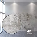 Circular Structural Component In Modern Interior With Textured Wall Window 4K Resolution