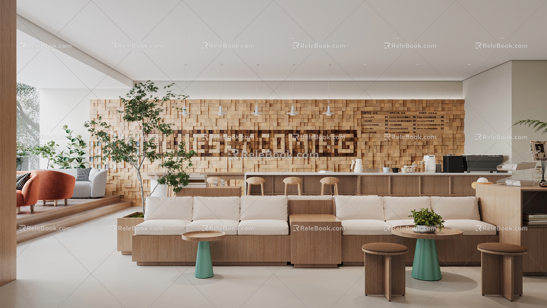 Modern Cafe 3d model