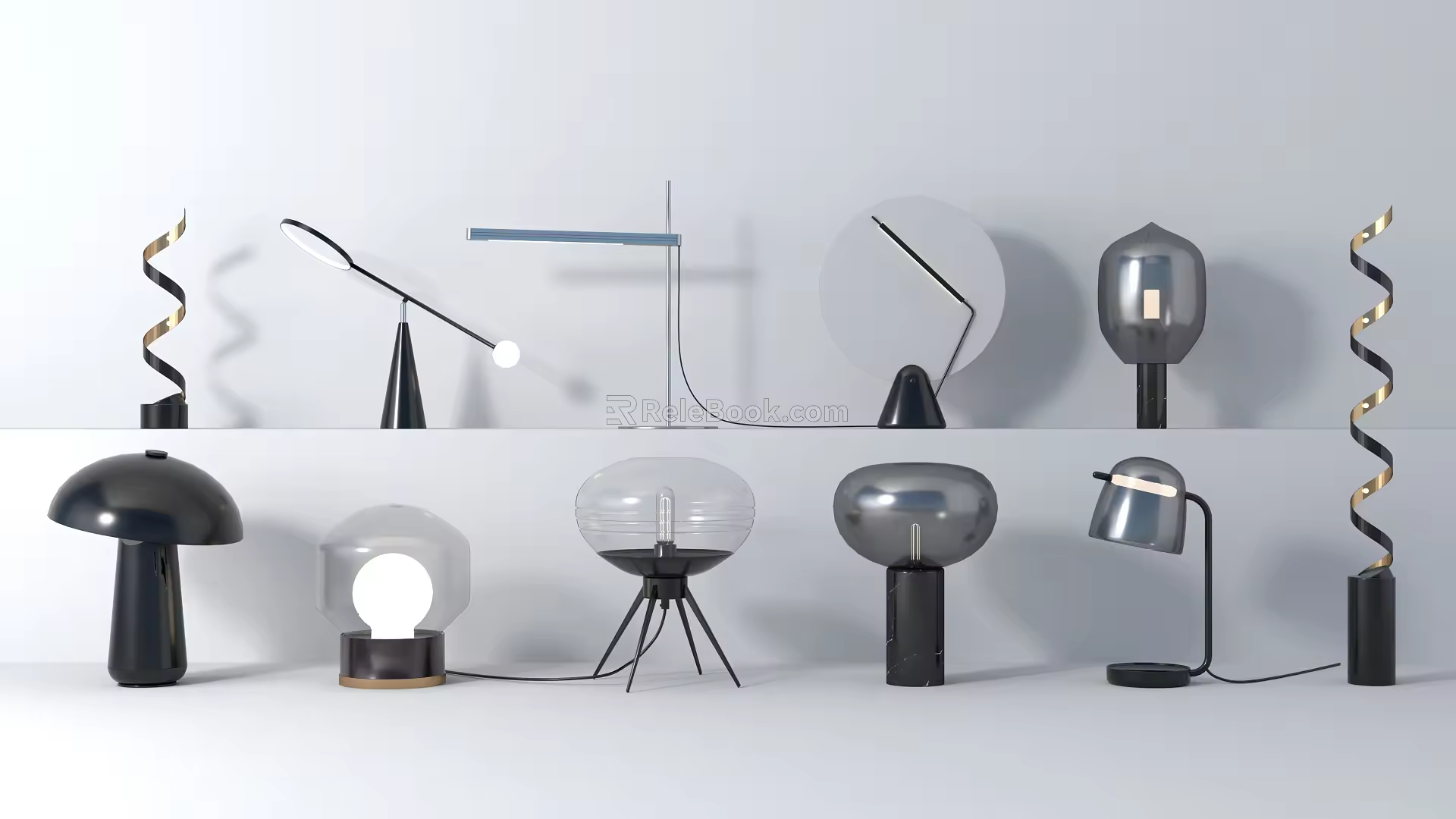 Modern table lamp 3d model