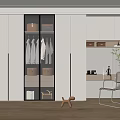 Modern Wardrobe Interior Design With Glass Doors Hanging Space And Storage Drawers