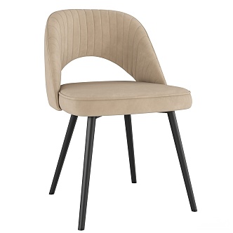 Dining Chair Single Chair Leisure Chair Fabric Single Chair 3d model