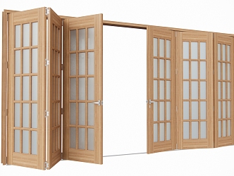 modern folding door 3d model