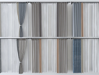 Modern Curtains 3d model