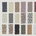 Stone and Wood Material Samples With Various Colors And Textures for Home Decor