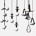 Nordic Chandelier Small Chandelier Combination 3d model