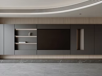 Modern Italian TV background 3d model