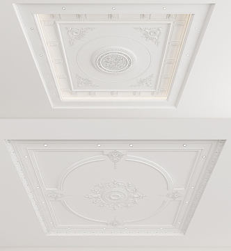 European-style ceiling 3d model